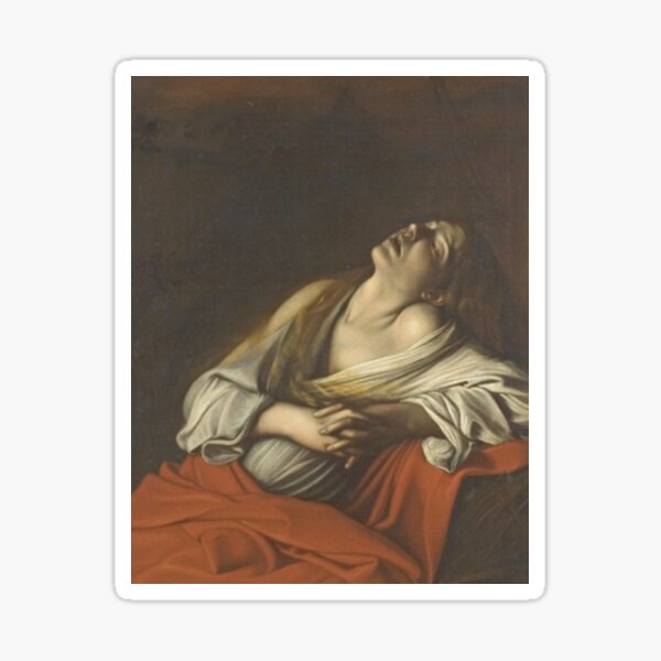 Caravaggio Magdalene in Ecstasy  Sticker