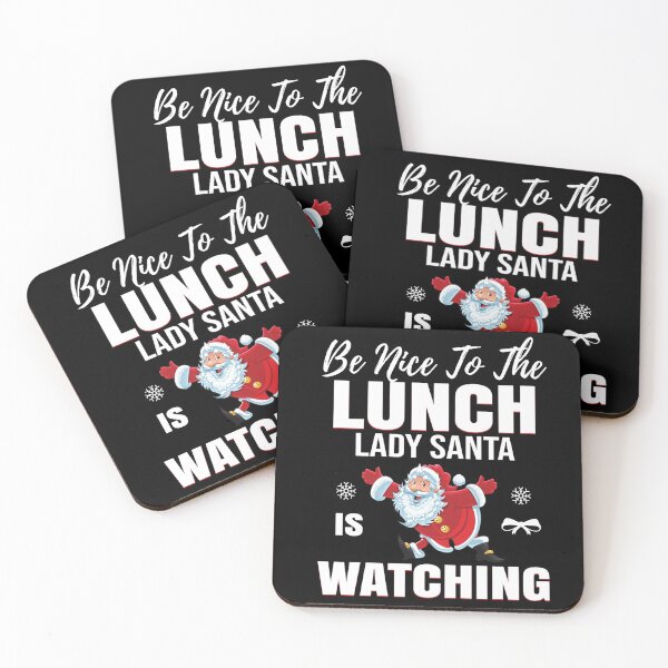 Item preview, Be Nice To The Lunch Lady, Santa Is Watching designed and sold by Gevover.