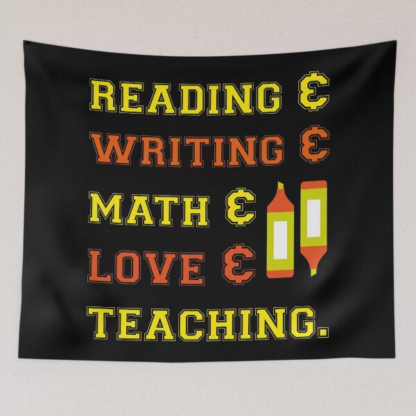 Item preview, Reading Writing Math Love Teaching designed and sold by AuroraApparel.