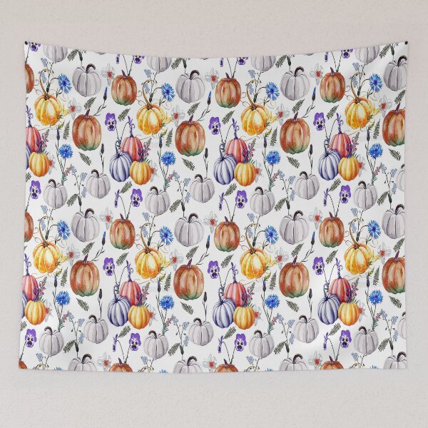 Item preview, Pumpkins and Flowers,Plaid and all things pumpkin Thanksgiving ,Thankful Grateful Blessed, Pumpkin spice and all things nice designed and sold by Adri Barnard.
