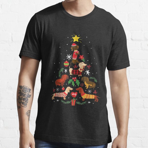 dachshund christmas tree shirt