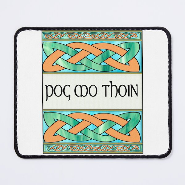 Item preview, Pog Mo Thoin Shamrocks St. Patrick's Day Gaelic Saying celtic knot designed and sold by funnytshirtemp.