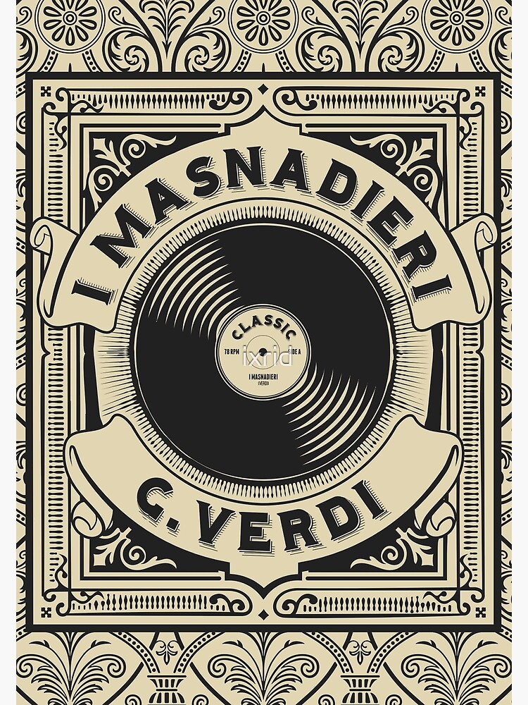I Masnadieri Poster for Sale by ixrid | Redbubble