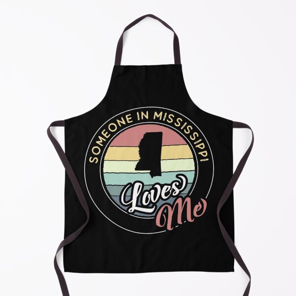 Item preview, Someone in Mississippi Loves Me Vintage Sunset State Map Outline designed and sold by jutulen.