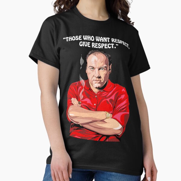 Vista previa del artículo con la obra «Tony Soprano "Respect"», diseñado y vendido por Petersnook.