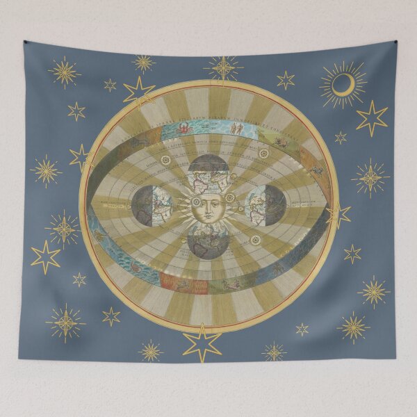 Item preview, Beautiful Vintage Earth Rotation Celestial Stars And Planets designed and sold by TrulyEpoque.