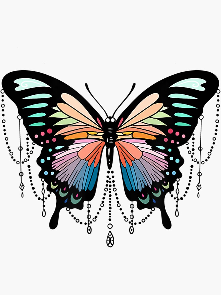 Big Colorful Pretty Butterfly Cute by lydellburstojwe