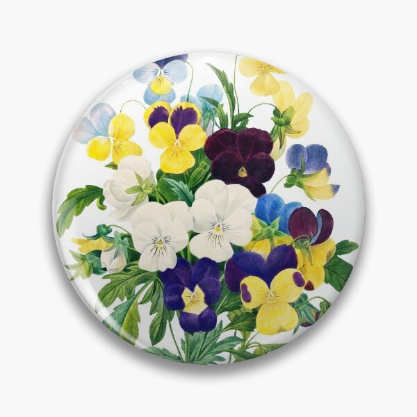 Item preview, Pansy bouquet, from Choix des plus belles fleurs, by Pierre-Joseph Redoute  designed and sold by lamalee.