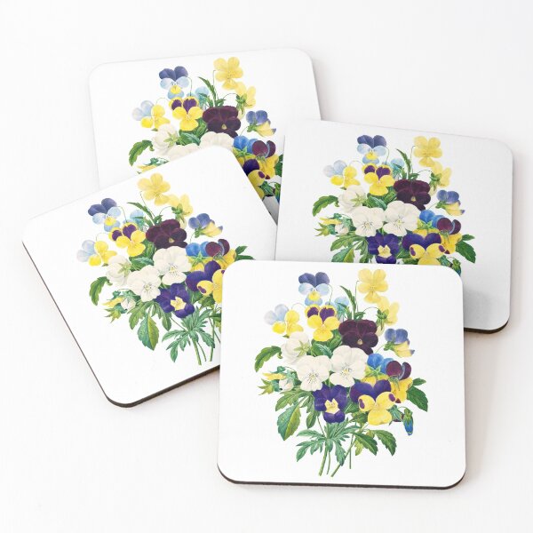 Item preview, Pansy bouquet, from Choix des plus belles fleurs, by Pierre-Joseph Redoute  designed and sold by lamalee.