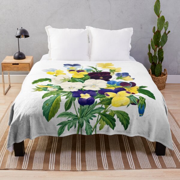 Item preview, Pansy bouquet, from Choix des plus belles fleurs, by Pierre-Joseph Redoute  designed and sold by lamalee.