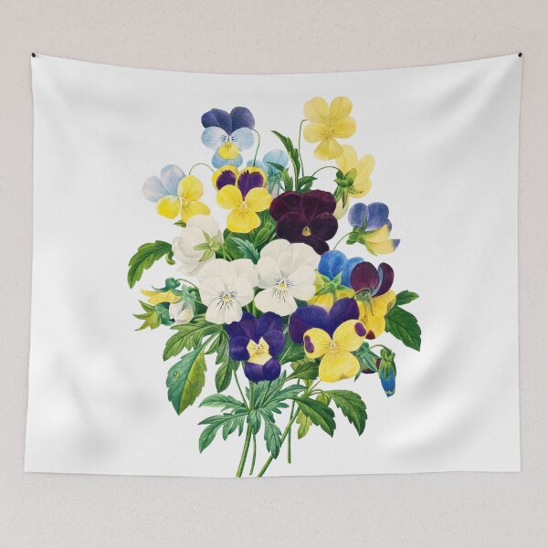 Item preview, Pansy bouquet, from Choix des plus belles fleurs, by Pierre-Joseph Redoute designed and sold by lamalee.