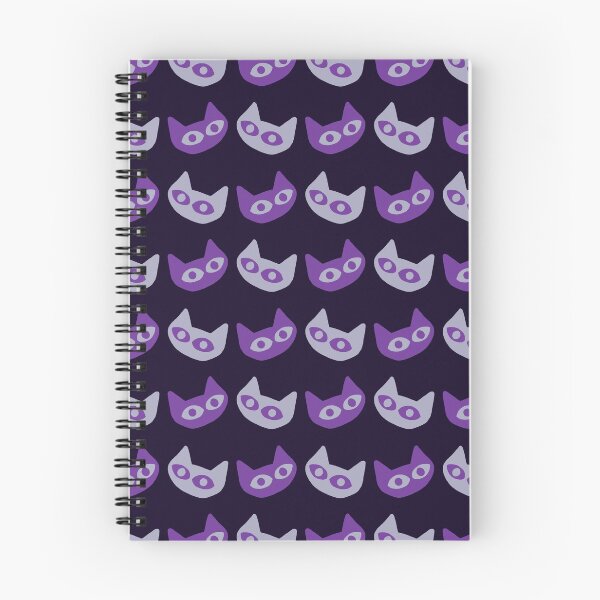Item preview, Purple Scary Catoween Seamless Pattern designed and sold by wynart.