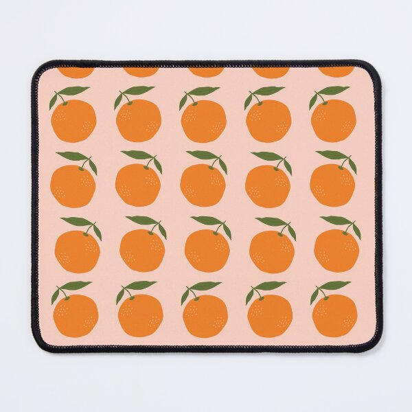 Item preview, Orange tangerines with green branches pattern designed and sold by Frauhellen.