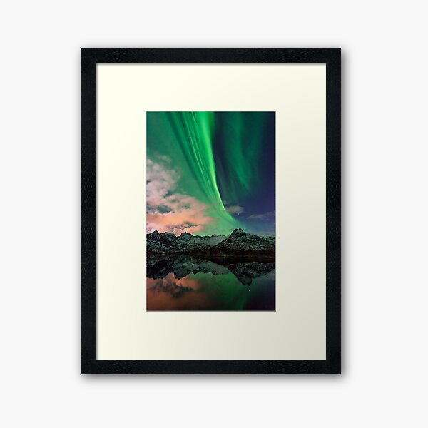 Aurora Borealis - Svolvaer, Norway Framed Art Print
