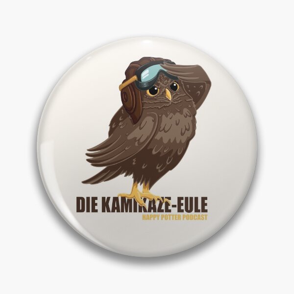 Item preview, Cassie the Kamikaze Owl from Happy Potter Podcast (dark) designed and sold by happypotterpod.