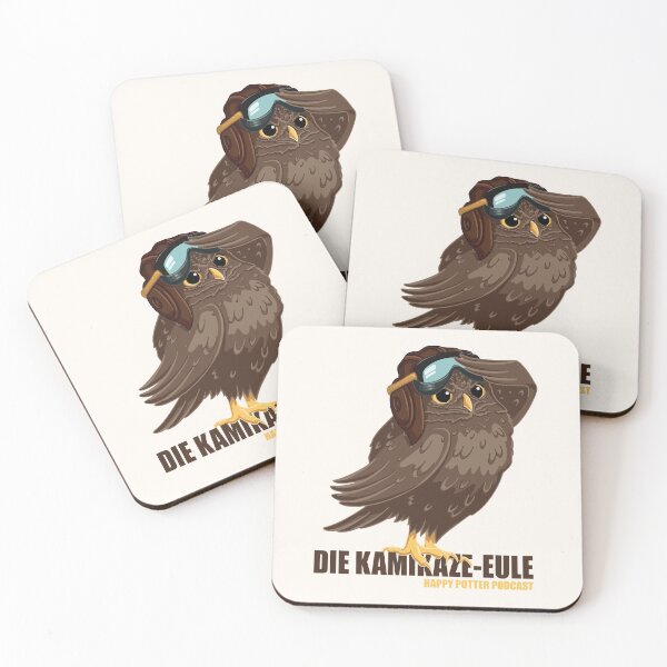 Item preview, Cassie the Kamikaze Owl from Happy Potter Podcast (dark) designed and sold by happypotterpod.