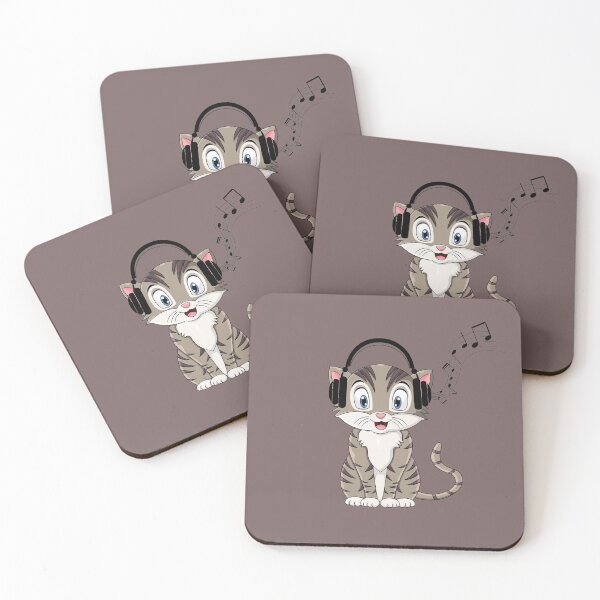 Item preview, Cat with headphones designed and sold by Spungezie.