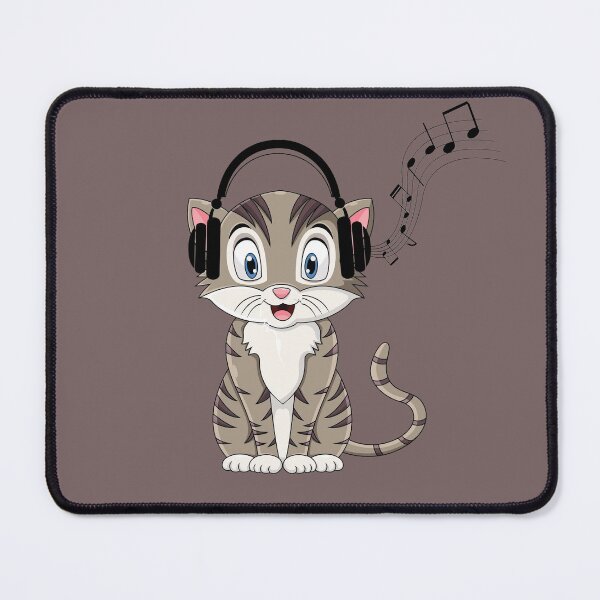 Item preview, Cat with headphones designed and sold by Spungezie.