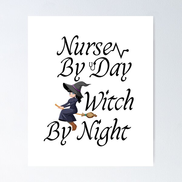  Womens Funny By Day Nurse After Dark Witch Wicked And