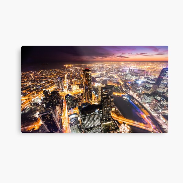 Melbourne Sunset Metal Print