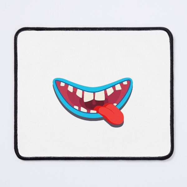 Item preview, Funny Blue Halloween Cartoon Monster Mouth on White designed and sold by Creepyhollow.