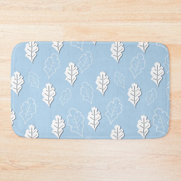 Item preview, Leaves on patel blue designed and sold by irisman.