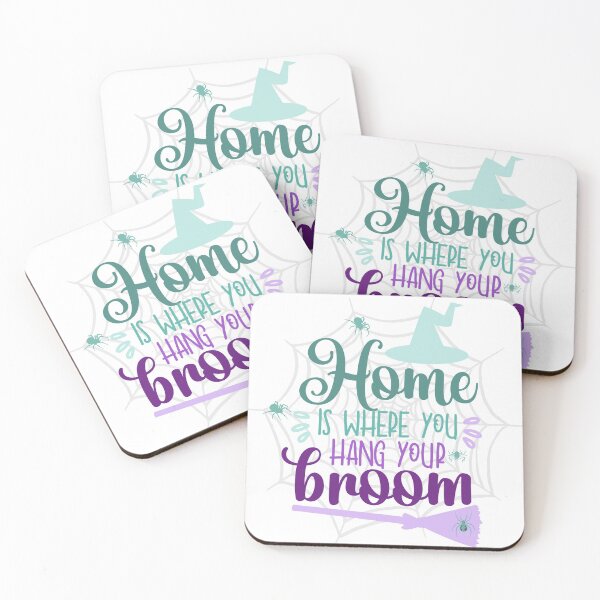 Item preview, Home Is Where You Hang Your Broom - Spooky Halloween designed and sold by Vero De.