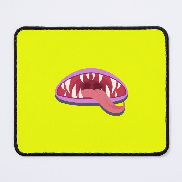 Item preview, Pink and Yellow Halloween Cartoon Monster Mouth designed and sold by Creepyhollow.