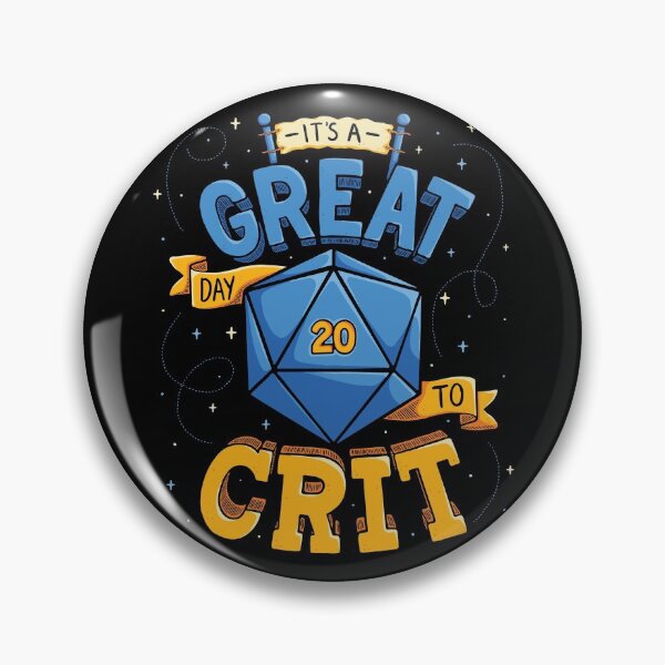 Item preview, It’s a Great Day to Crit designed and sold by GeekyMumDesigns.