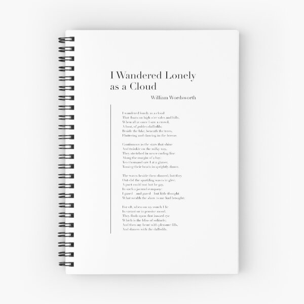 Item preview, I Wandered Lonely as a Cloud by William Wordsworth designed and sold by wisemagpie.