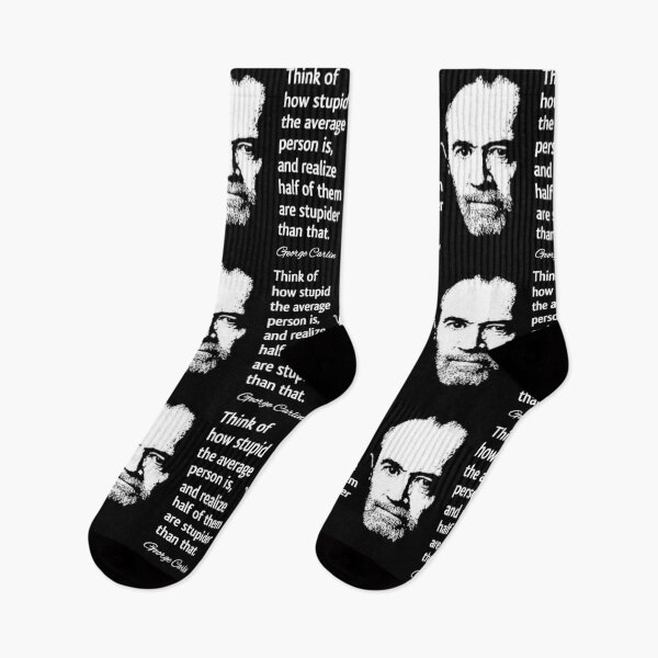 Item preview, George Carlin Stupid People Quote Design designed and sold by RaglanRose.