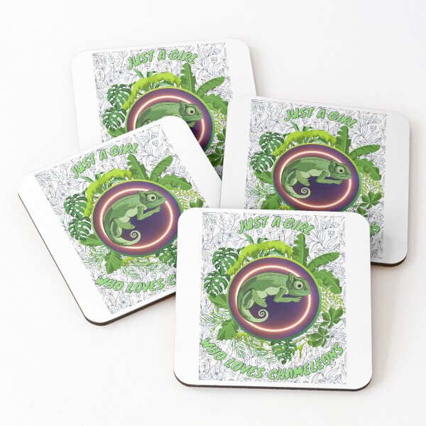 Item preview, Just a girl who loves chameleons - Colorful compositions, art and animals, funny drawings designed and sold by AdvanceDesign.