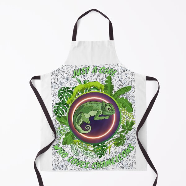 Item preview, Just a girl who loves chameleons - Colorful compositions, art and animals, funny drawings designed and sold by AdvanceDesign.