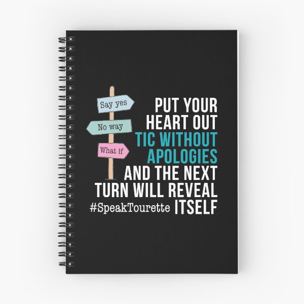 Item preview, Put your heart out, tic without apologies and the next turn will reveal itself - Tourette Syndrome Awareness , Tourettes  designed and sold by MJDezigns.