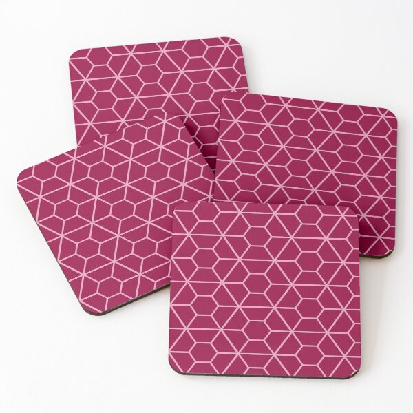 Item preview, Ice Crystal Facets // Raspberry designed and sold by The Wellington Boot.