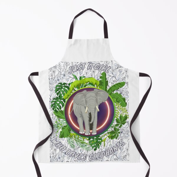 Item preview, Just a girl who loves elephants - Colorful compositions, art and animals, funny drawings designed and sold by AdvanceDesign.