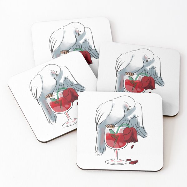 Item preview, White Dove on A Glass Full of Blood and Dead Roses designed and sold by BadAzCreative.