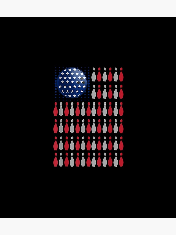 “American Flag Bowling Bowler For Bowling Team” Poster by AbdulshiFrce