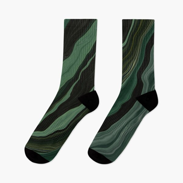 Item preview, Green - Black Abstract Print XV designed and sold by beyondrainbows.