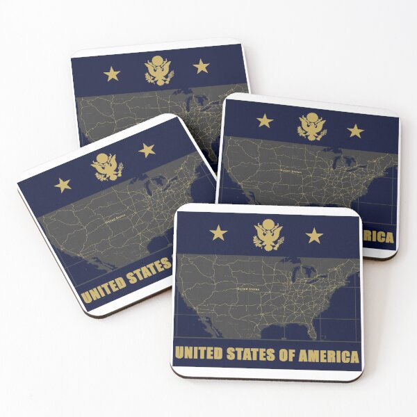 Item preview, USA Map design designed and sold by TeesForTheWorld.