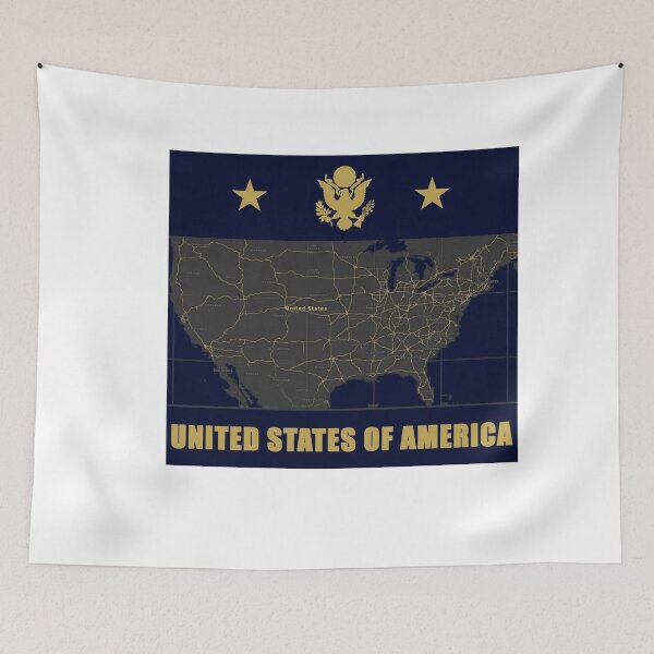 Item preview, USA Map design designed and sold by TeesForTheWorld.