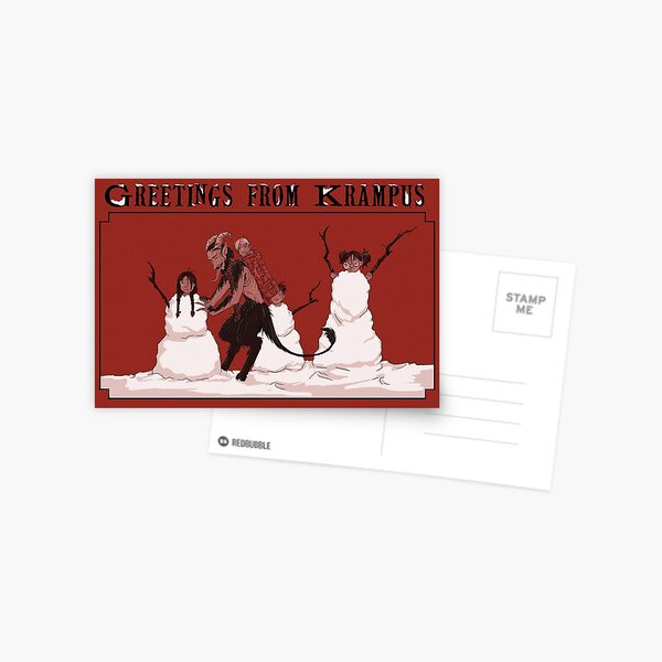 White Krampusnacht Postcard