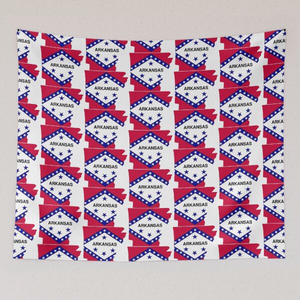 Item preview, Arkansas outline with flag designed and sold by rjburke24.