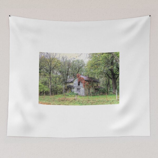 Item preview, "Autumn Embraces The Old River Homestead" designed and sold by wiscbackroadz.