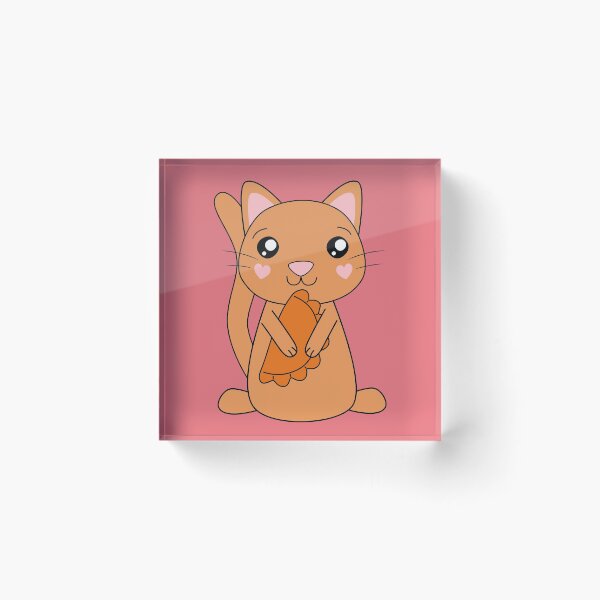 Item preview, Cat Holding Cornish Pasty Cute Kawaii designed and sold by cashewdays.