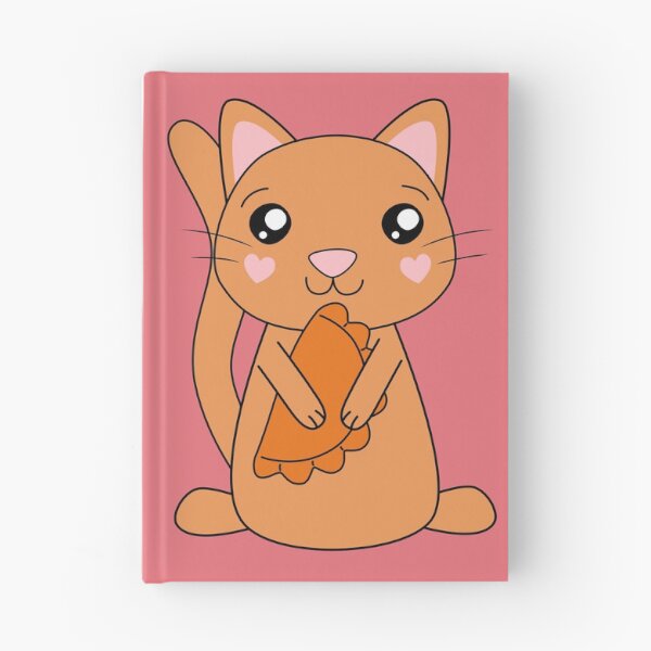 Item preview, Cat Holding Cornish Pasty Cute Kawaii designed and sold by cashewdays.