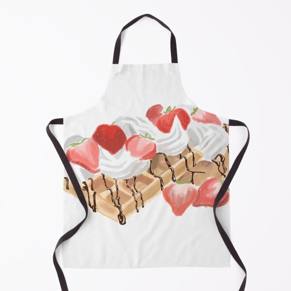 Aperçu de l'œuvre Gaufres Belges - Crème Fouettée Chocolat Fondu Fraise créée et vendue par BunnyBizarre.