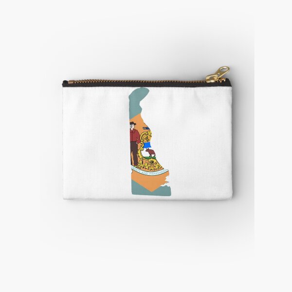 Item preview, Delaware outline with flag designed and sold by rjburke24.