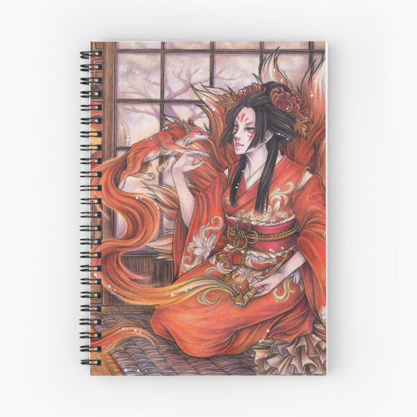 Item preview, Inari Japanese fox demon fox spirit Japanese mythology designed and sold by ZadzeneaArt.