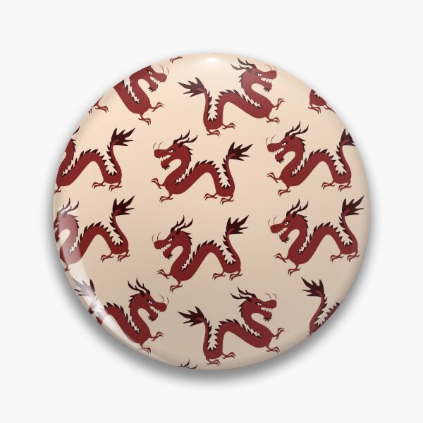 Item preview, Chinese red dragon pattern designed and sold by Frauhellen.